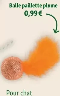 Balle paillette plume