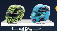 CASQUE 1/5ème F1 LANDO NORRIS / GEORGE RUSSELL 5CM