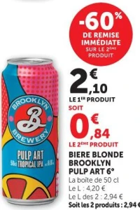 BIERE BLONDE BROOKLYN PULP ART 6°