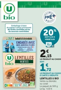 LENTILLES U BIO