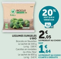 LEGUMES SURGELES U BIO