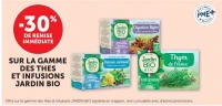 GAMME DES THES ET INFUSIONS JARDIN BIO