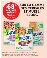GAMME DES CEREALES ET MUESLI BJORG