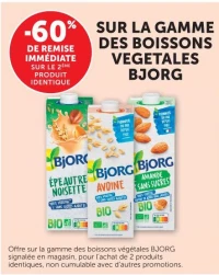 GAMME DES BOISSONS VEGETALES BJORG