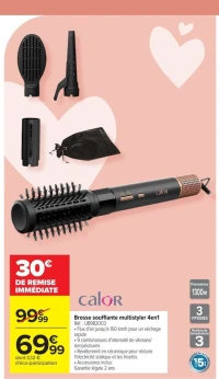 CALOR Brosse soufflante multistyler 4en1