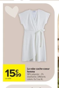 La robe cache-coeur femme