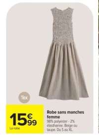 Tex Robe sans manches femme