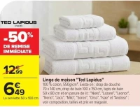 Linge de maison "Ted Lapidus"