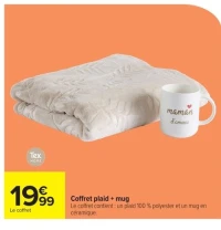 Coffret plaid + mug