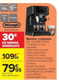 DeLonghi Machine à expresso