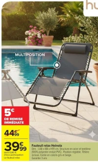 Fauteuil relax Heinola