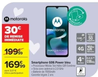 Smartphone G06 Power bleu motorola