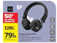 Casque arceau sans fil