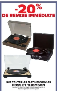 LES PLATINES VINYLES POSS ET THOMSON