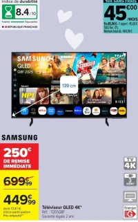 Téléviseur QLED 4K* Réf. : TQ55Q8F