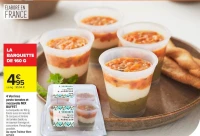 4 Verrines pesto tomates et mozzarella MIX BUFFET