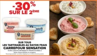 Les tartinables au rayon frais Carrefour Sensation