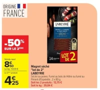 Magret séché "lot de 2" LABEYRIE
