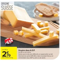 Gruyère doux A.O.P.
