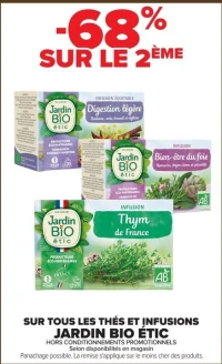Les thés et infusions jardin bio étic