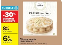 Pâtisserie surgelée LENÔTRE PARIS