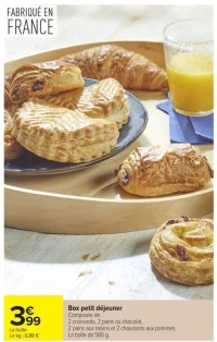 Box petit déjeuner