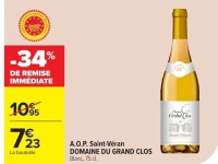 A.O.P. Saint-Véran DOMAINE DU GRAND CLOS Blanc, 75 cl.