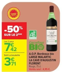 LARGE MALARTIC LA CAVE D'AUGUSTIN FLORENT