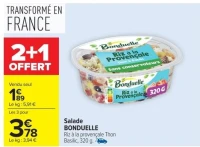 Salade BONDUELLE Riz à la provençale Thon Basilic