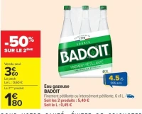 Eau gazeuse BADOIT