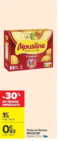 Purée en flocons MOUSLINE