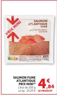 SAUMON FUME ATLANTIQUE PRIX MINI