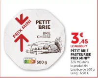 PETIT BRIE PASTEURISE PRIX MINI