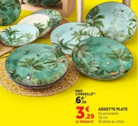 ASSIETTE PLATE En porcelaine 26 cm Modèles au choix