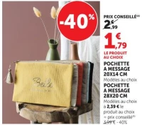 POCHETTE A MESSAGE 20X14 CM