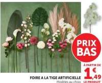 FOIRE A LA TIGE ARTIFICIELLE