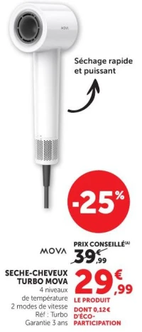 SECHE-CHEVEUX TURBO MOVA