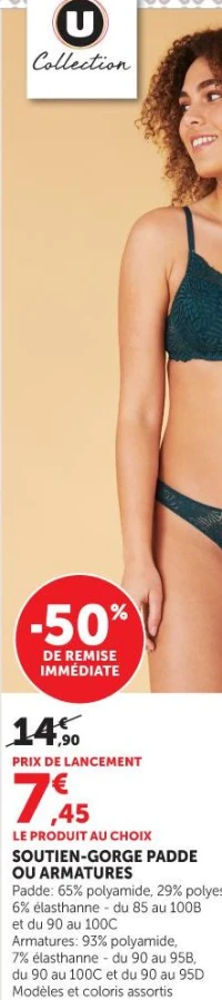 SOUTIEN-GORGE PADDE OU ARMATURES