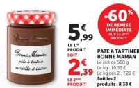 PATE A TARTINER BONNE MAMAN
