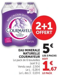 EAU MINERALE NATURELLE COURMAYEUR