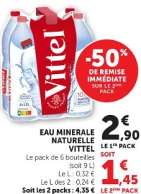 EAU MINERALE NATURELLE VITTEL
