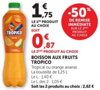 BOISSON AUX FRUITS TROPICO