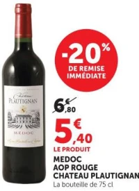 MEDOC AOP ROUGE CHATEAU PLAUTIGNAN