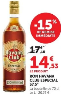 RON HAVANA CLUB ESPECIAL 37,5°