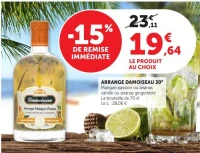 ARRANGE DAMOISEAU 30° Mangue passion ou ananas vanille ou ananas gingembre