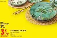 ASSIETTE A SALADE En porcelaine 21 cm Modèles au choix