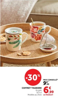 COFFRET TISANIERE En grès 32,5 cl