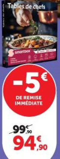 coffrets Smartbox Tables de chefs