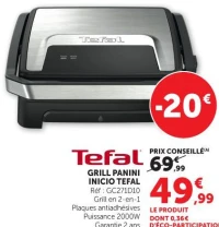 GRILL PANINI INICIO TEFAL