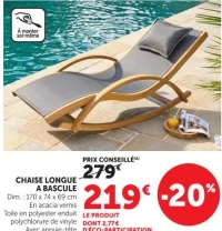 CHAISE LONGUE A BASCULE